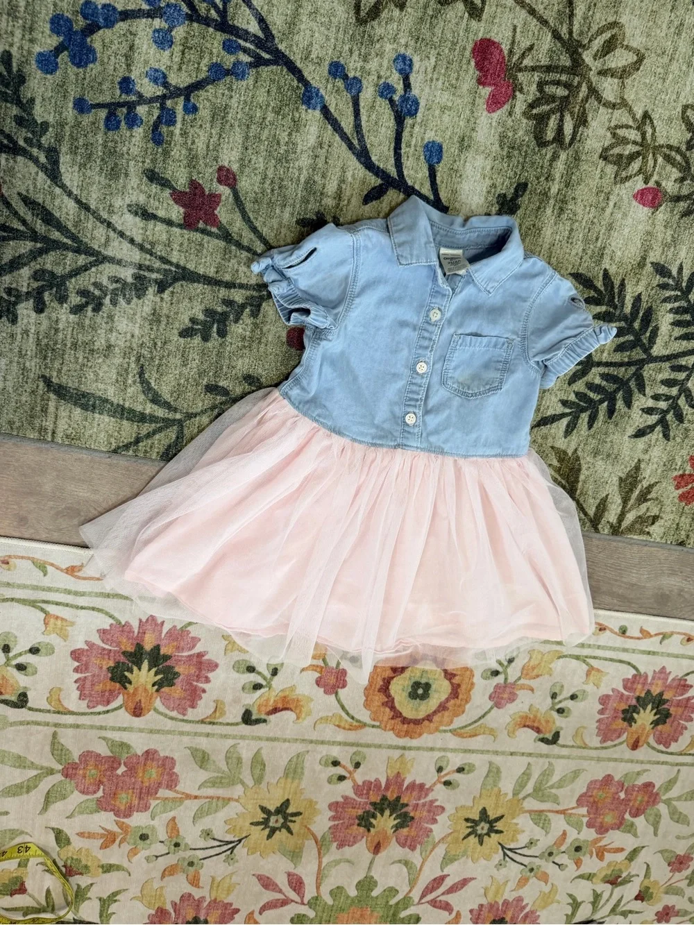 OshKosh B'gosh Denim & Tulle Dress Size 2T Toddler Girl